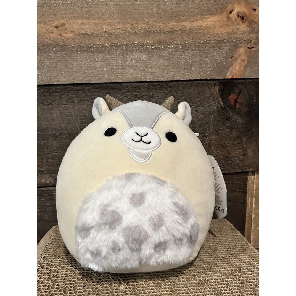 Squishmallows 7.5"" Gimlet The‎ Goat, Medium, Off-white NWT
